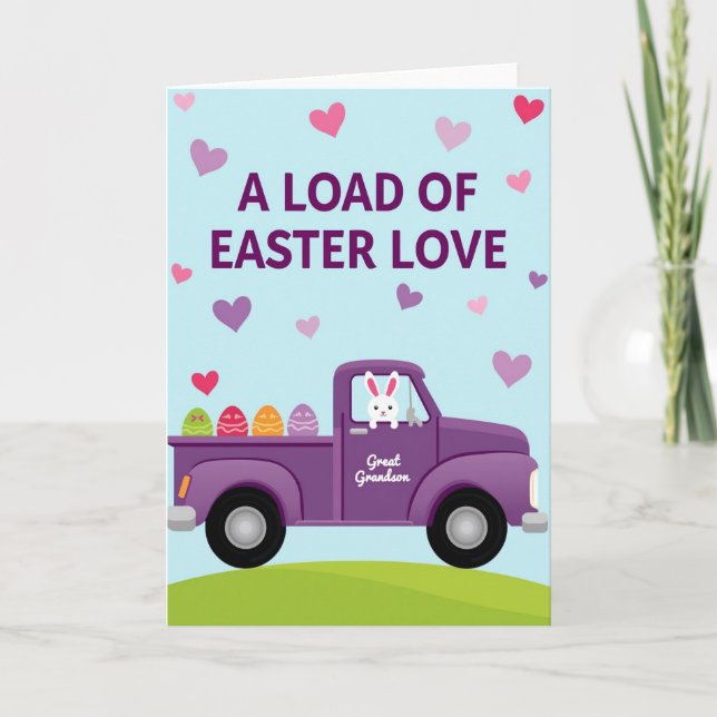 Heart Pattern Truck Card (Front)