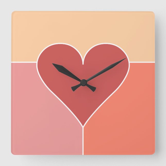 Heart Pattern wall clocks (Front)