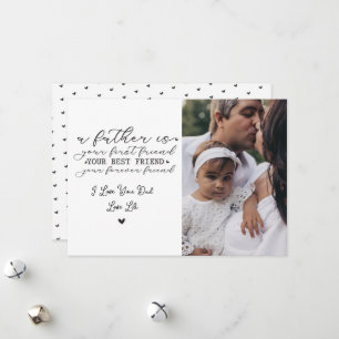 Heart‑Patterned Customizable Father’s Day Card 