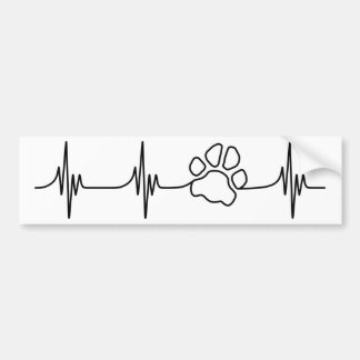 Heart-PAW-Beat Bumper Sticker