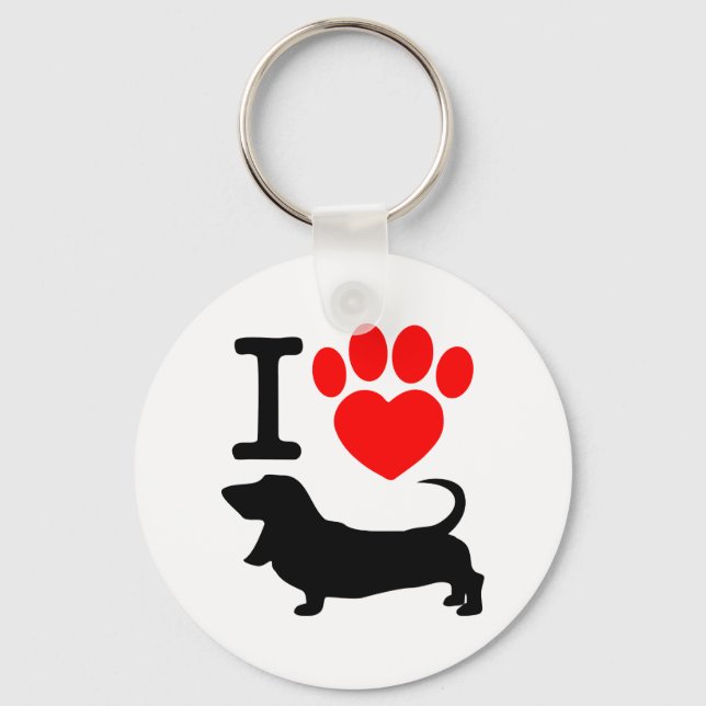Heart paw keychain (Front)