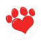 Heart Paw Print