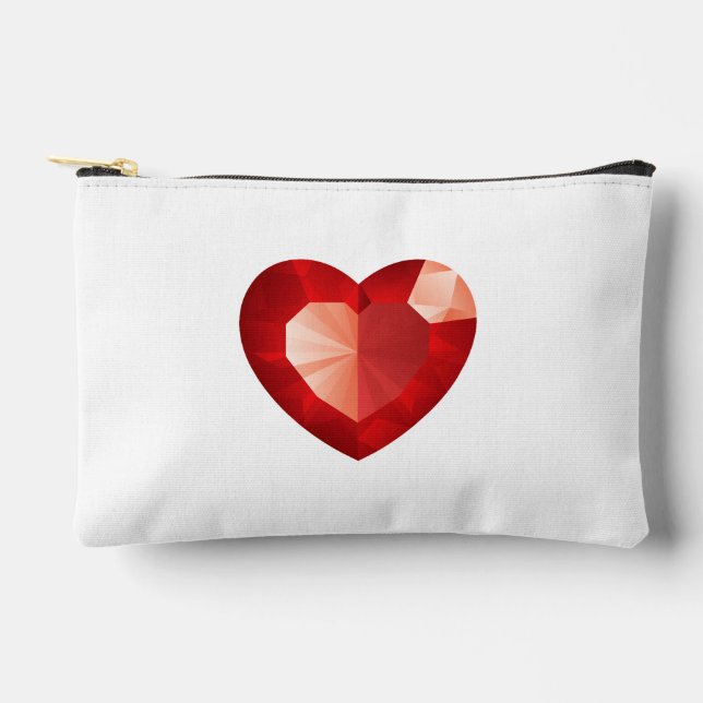 heart pencil accessory pouch (Front)