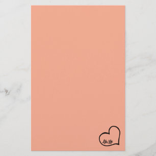 Heart Personalized Stationery Paper