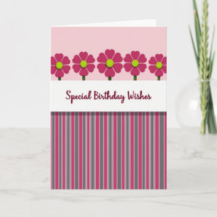 Heart Petal Birthday Card