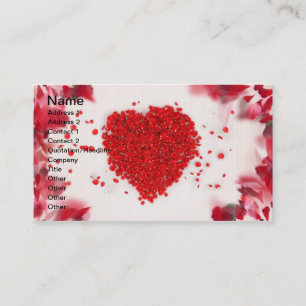 Heart Petals Business Card