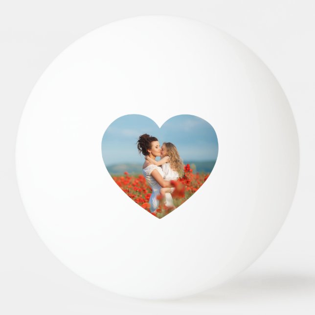 Heart Photo Best Mom Ever Ping Pong Ball (Front)