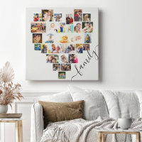 Heart Photo Collage 29 Family Picture Big Square