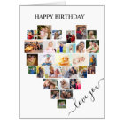 Heart Photo Collage Giant Anniversaire