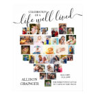 Heart Photo Collage Life Well Lived Custom Funeral