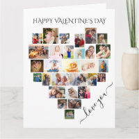 Heart Photo Collage Love You Script Valentine's