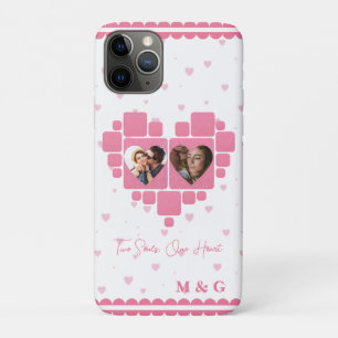 Heart Photo Design & Custom Names Romantic iPhone 11 Pro Case