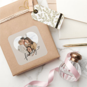 Heart Photo Family Sticker – Personalized Memory