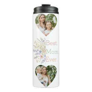 Heart Photo & Floral Design - Perfect Mother's Day Thermal Tumbler