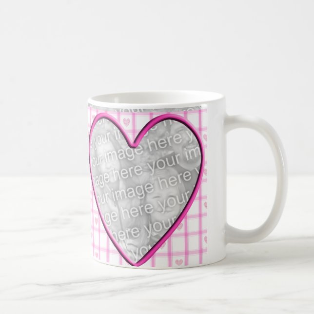 Heart Photo Frame Coffee Mug (Right)