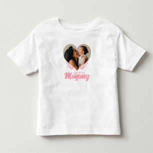 Heart photo, I love my Mommy Toddler T-shirt