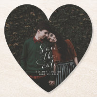 Heart Photo Script Wedding Save the Date