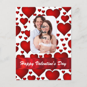 Heart photo template Valentines day