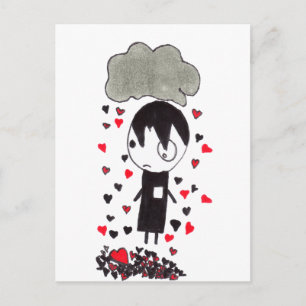 Heart Pile Postcard