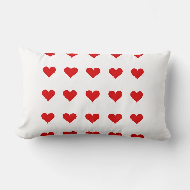 Heart pillow, Valentine's Day gif, for everyone Lumbar Pillow (Front)