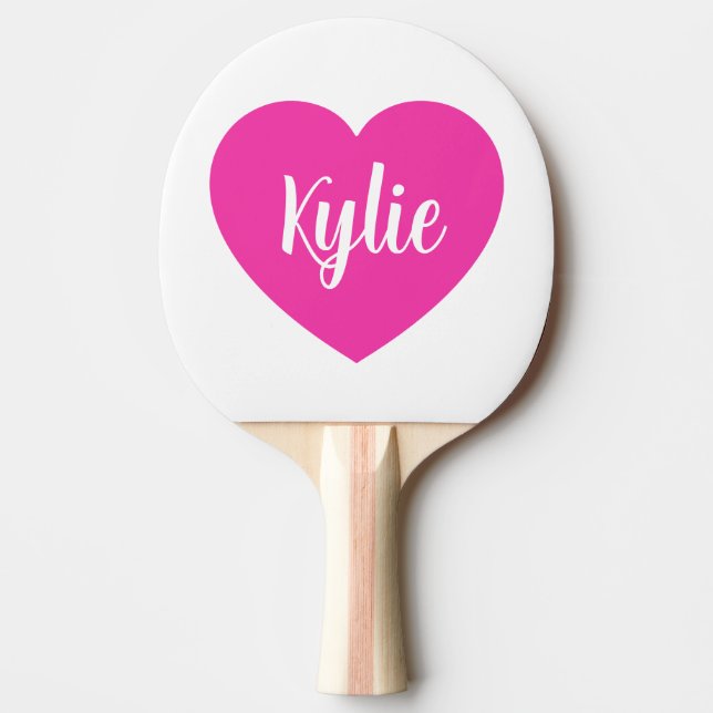 Heart  ping pong paddle (Front)