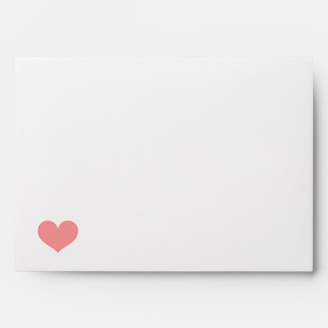 Heart & Pink Stripes Envelopes (Front)