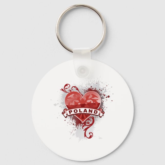 Heart Poland Keychain (Front)