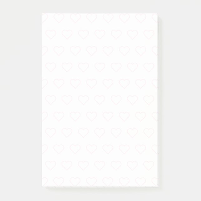 Heart Post it Notes Your Sticky Notes with Hearts (Front)