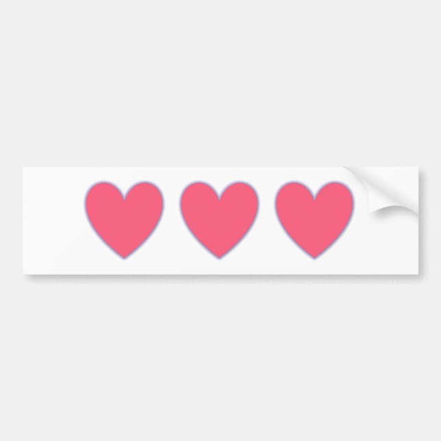 Heart power! bumper sticker (Front)