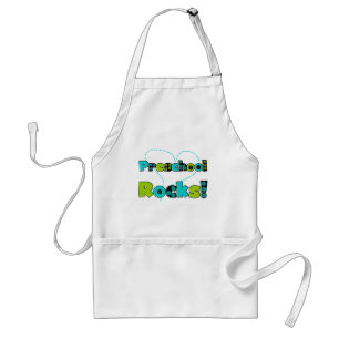 Heart Preschool Rocks Tshirts and Gifts Standard Apron