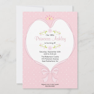 Heart Princess Invitation