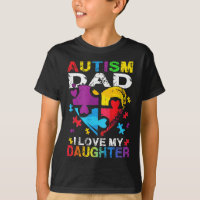 Heart Puzzle Autism Dad I Love My Daughter Autism