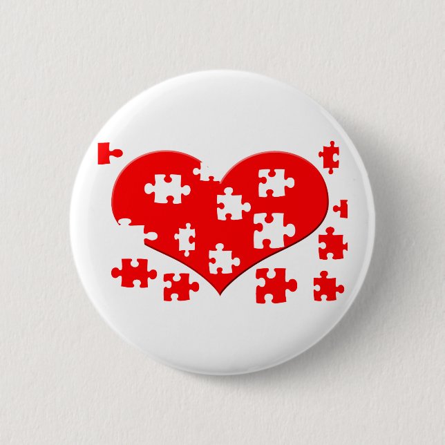 Heart Puzzle Button (Front)