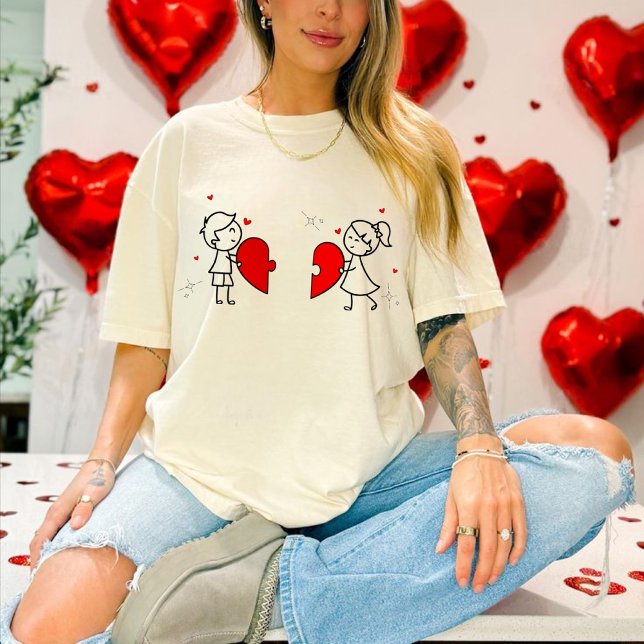 Heart puzzle T-shirt (Créateur téléchargé)