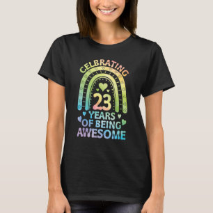 Heart Rainbow Birthday Celebrating 23 Years Of Bei T-Shirt