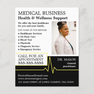 Heart Rate, General practitioner, Nurse, Medical  Flyer