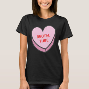 Heart Rectal Tube Nurse Life Valentines Day Women  T-Shirt