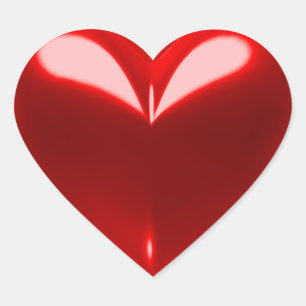 Heart red sticker
