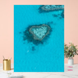 Heart Reef Nature Acrylic Sign