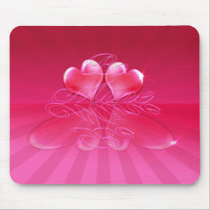 HEART REFLECTIONS & LIGHT RAYS by SHARON SHARPE Mouse Pad