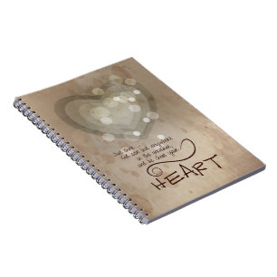Heart Religious Encouragement, Grunge Notebook