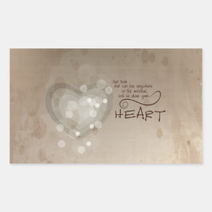 Heart Religious Encouragement, Grunge Sticker