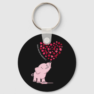 Heart Ribbon Brain Aneurysm Awareness Month Graphi Keychain