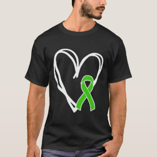 Heart Ribbon Support Mental Health Awareness Month T-Shirt