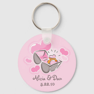 Heart Ring Custom Keepsake Keychain