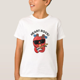 Heart Rock Funny Music Pun T-Shirt