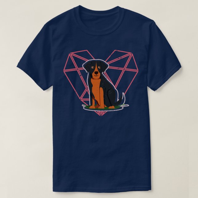 Heart Rottweiler T-Shirt (Design Front)