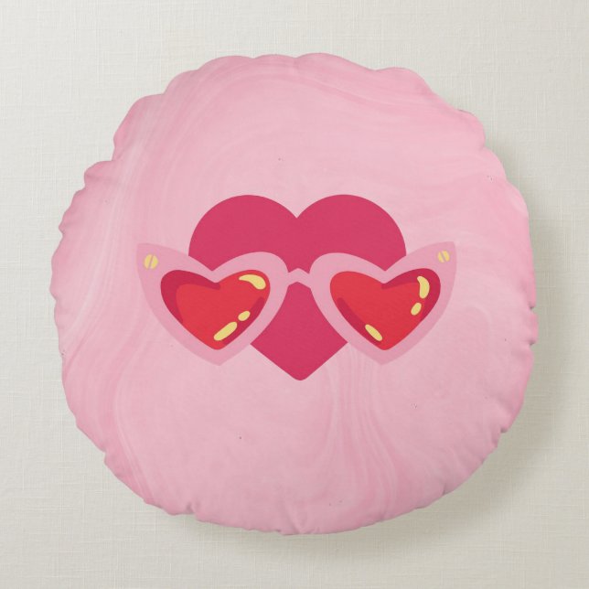 Heart Round Pillow (Front)