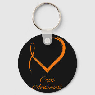 Heart RSD CRPS Awareness 1 Keychain