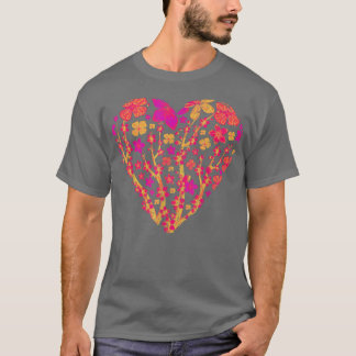 Heart Sakura Japanese Flower 80s Vaporwave Cherry T-Shirt